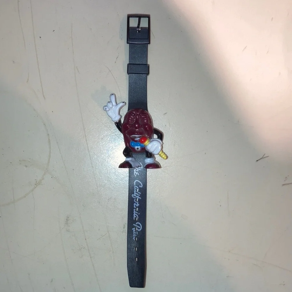 🏝🍇🎷 Vintage 1988 California Raisins Nelsonic Digital‎ Watch CalRab ⌚️☀️🍇🛼